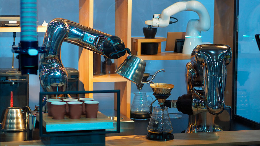 robots baristas, 